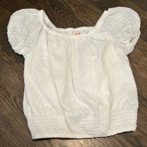 cat and jack white top